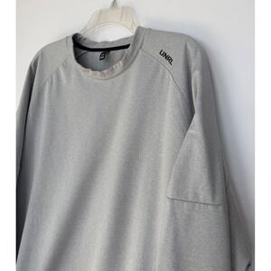 UNRL Crossover Crewneck Sweatshirt Men's 3XL Gray Performance Fleece Pullover
